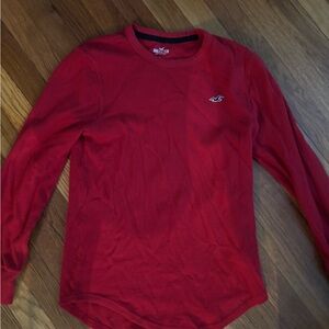 Hollister Vibrant Red Long Sleeve Tee